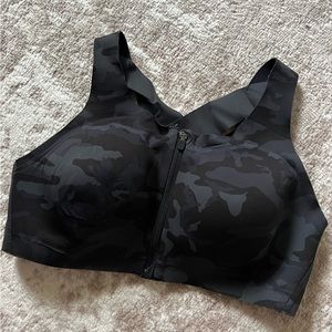 Enlite Front-Zip Bra High Support Camo 38D